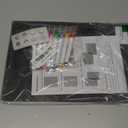 2 Pack 12''*8'' Acrylic Magnetic Planning Board Set, Clear Weekly Meal Planner with Whiteboard Memo, Menu Board for Kitchen with 8 Color Markers, Dry Erase Board for Shopping Grocery List/to Do List