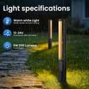 All-in-One Low Voltage Landscape Lighting Kit, 12-Pack Pathway Lights with Transformer Dusk to Dawn Outdoor Lighting 5CCT, IP66 Waterproof Landscape Lights with Connectors for Patio