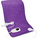 Heating Pad-Electric Heating Pads for Back,Neck,Abdomen,Moist Heated Pad for Shoulder,Knee,Hot Pad for Arms and Legs,Dry&Moist Heat & Auto Shut Off(Purple, 12''×24'')