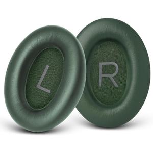 GEVO Replacement Ear Pads for Bose QC45, Ear Cushions for Bose QuietComfort 45 (QC45) & Quiet Comfort SE (QC SE) Headphones, Earpads with Softer Leather Noise Isolation Foam (Cypress Green)