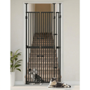 Extra Tall Cat Gate for Doorway: 74.8"-90.5" Tall Cat Gates for Pet 30.3"-38.2" Wide Pressure Mount No Wall Drilling for Indoor Stairs Doorway Room Door Dog Safety Barrier No Toddler