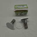 Sink Stopper Hair Catcher, Pop-up Sink Drain Strainer with Removable Stainless Steel Strainer Basket Hair Catcher, Bathroom Sink Strainer for Bathroom Sink Stopper Replacement (2, Platinum Silver)