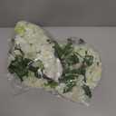 CISDUEO 2 Pcs Wisteria Hanging Flowers Wisteria Flowers Vine Garland Wedding Arch Decoration White Artificial Wisteria Vines Hanging Flower Vines Silk for Party Garden Home Table Backdrop 6 Feet