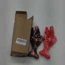 Tough Dog Toys for Aggressive Chewers 2 Pack, Indestructible Dog Toys to Keep Them Busy, Beef Flavor Nylon Dog Chew Toys for Large Dogs (Red&Brown)