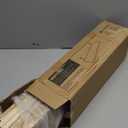 WOPITUES Wood Floating Shelves Set of 6, Shelves for Wall Decor, Farmhouse Shelf for Bedroom, Bathroom Storage Shelves, Book Shelves for Living Room - Rustic Brown (16.5 Inch)