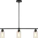 3-Light Modern Chandeliers Kitchen Island Lighting with Adjustable Height Industrial Light Fixtures Pendant Lights for Kitchen Bedroom Dining Living Room Foyer