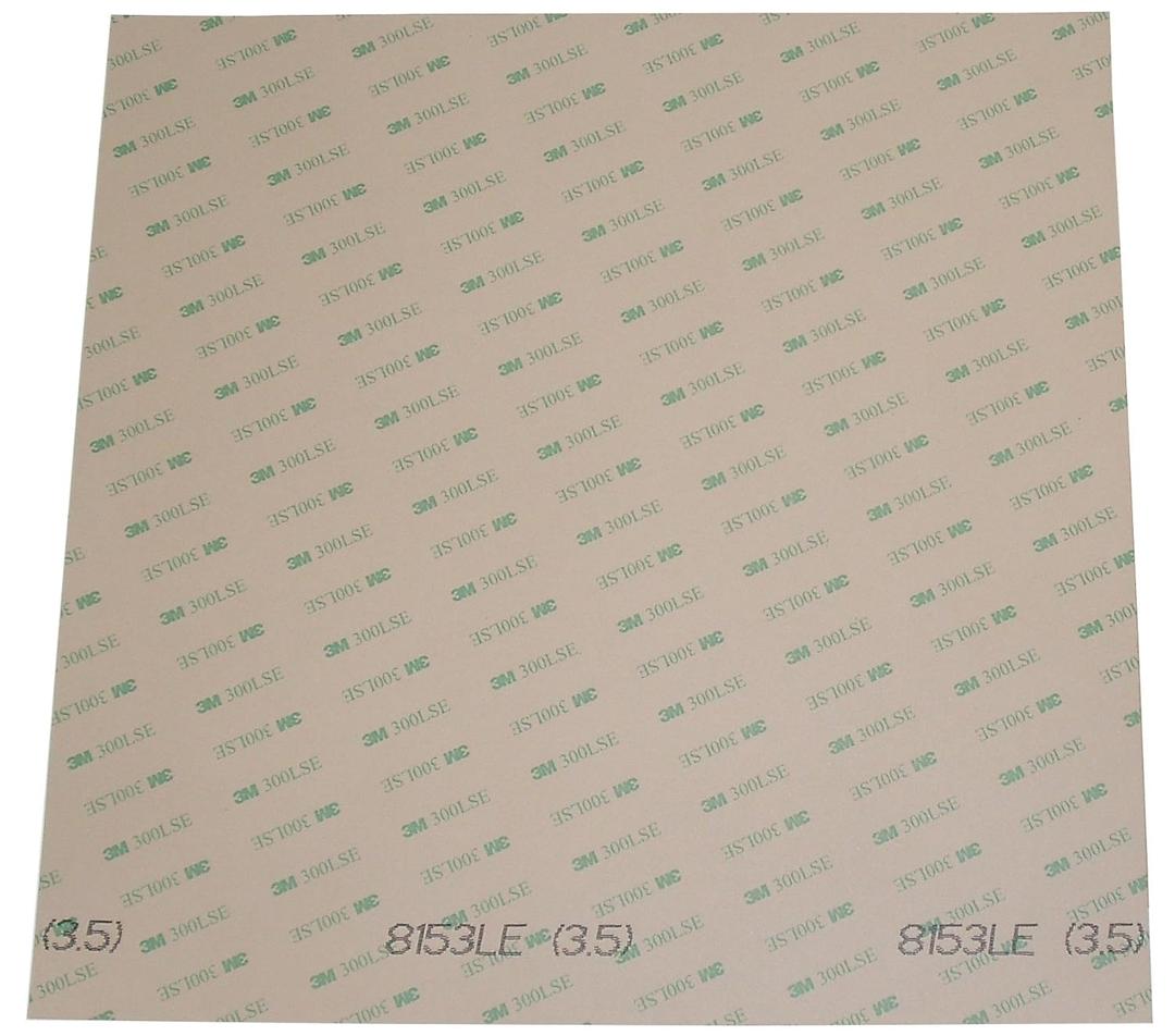 Pack of 10 Sheets Size 12" x 12", 3M 8153LE (300LSE) Super-Strong Double-Sided Adhesive Sheet/Adhesive Transfer Tape. [8153-12x12-eco-10pk]