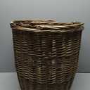 Boao Set of 2 Large Rattan Storage Basket - Round Handwoven Wicker Blanket Organization Baskets with Handles for Home Planter Decor, Laundry Hamper