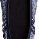 Silky Toes Womens Foldable Lace Wedding Flats Comfortable Bridal Dressy Shoes (Medium, Navy Check)