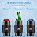 2 x Silicone Handle Compatible with Frost Buddy Universal Can Cooler, Can Holder with Handle for Beverages Can - Portable Non-Slip Travel Mug Grip with Protective Sleeve, Cup Holder for Outdoor Activities