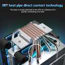 ARGB CPU Cooler with 6 Heat Pipes, Dual 120mm PWM Fans, 1800RPM Speed, for AMD:AM4 AM5/Intel LGA 1700/1150/1151/1200,PC Cooler,CPU Air Cooler,UTL600