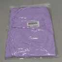 Girls Twirl Dress with Ruffle Sleeves Color Block Cotton Dress with Flare Hem,Purple,6-7Y