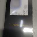 ZIYE Mirror Case for iPhone 16 Pro Max Case,Cute Wave Edge Flower Pattern Design Phone case for Women Girls Soft TPU Back Protective Slim Phone Cover Black