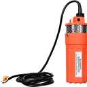 ECO-WORTHY 12V DC Submersible Well Water Pump with 10ft Cable, Water Flow 1.6GPM, Max Lift 100ft/30m, 96W Deep Well Pump for Irrigation, farm, ranch, home