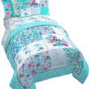 Jay Franco Kids Comforter Set Includes Sheets and Pillow Covers - Soft and Cozy Bed Set for Stylish Room Decor, Multi - Lilo and Stitch 02, 5 Piece Twin Bedding