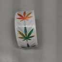 Weed Marijuana Stickers for Adult - 1 Roll 1000pcs Glitter Weed Decal Decorations, Cute Leaf Vinyl Sticker Label for Water Bottle Laptop Luggage Car Scrapbook Party Decor Gift (Gradient)