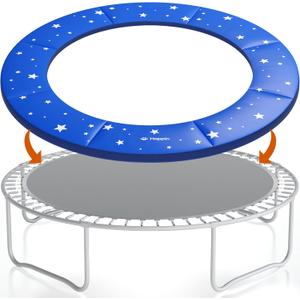 Trampoline Spring Cover Super Thick, Universal Fit 14FT Trampoline Pad Stars Design, Waterproof and Tear-Resistant Trampoline Pad Replacement for Ultimate Safety
