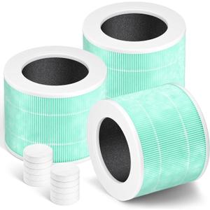 Core Mini Filter Replacement for LEVOIT Core mini-P Air Purifier,Green | 3 filter & 10 fragrance Sponge，3-in-1 filtration,great high-efficiency materials with activated carbon，by Improvedhand