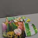 ZTHMOE Fabric 7x5ft Happy Easter Photography Backdrop Rabbit Colorful Eggs Floral Garden Background Kids Newborn Party Decoration Festival Photo Banner Booth