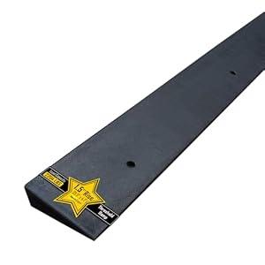 1.5'' Rise Rubber Threshold Ramp - 2204 LBS Capacity, Non-Slip, Cuttable & Adjustable - Handicap Ramp for Wheelchair Scooter Stroller - Driveway Curb Ramps for Doorways 1.5" Rise (39.3"x4.7")