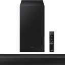 Samsung HW-B550/ZA 2.1ch Soundbar with Dolby Audio, DTS Virtual:X, Subwoofer Included, Adaptive Sound Lite, Bluetooth Multi-Device Connection, Wireless Surround Compatible, 2022, Black