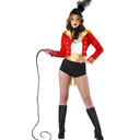 fun shack Womens Circus Ringmaster Costume, Lion Tamer Outfit for Women, Ringmaster Dress for Themed Parties L