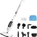 Steam Mop Cleaner 10-in-1 with Convenient Detachable Handheld Unit, Laminate/Hardwood/Tiles/Carpet Kitchen - Garment - Clothes - Pet Friendly Steamer Whole House Multipurpose Use
