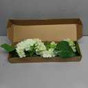 YalzoneMet 4 PCS Beige Creamy Hydrangea Artificial Flowers 21 inches Real Touch Faux Latex Hydrangea Flowers for Wedding Table Centerpieces Fake Flowers for Party Home Kitchen Fall Decor