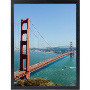 11x15 inch Picture Frame Black for Wall Hanging, Poster Frame, Wall Gallery Photo Frame with Shatter Resistant Plexiglas, Black