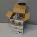 Ansible 24 Pcs Chair Leg Floor Protectors Square, Silicone Felt Furniture Leg Pads Caps Covers for Hardwood Floors (Fit:1-1/16" to 1-5/8") (Clear)