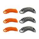 1/4" & 3/8" QD Pressure Washer O-Ring Seal Quick Colored M22 Quick Connect Coupler - 1/4" 30PC Orange and 3/8" 30PC Grey