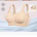 OEAK Womens Wireless Jelly Bra Plus Size Supportive Seamless Bras Full Coverage Push Up Comfortable No Underwire Tshirt Bras Small