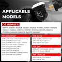 TPMS Sensor 433MHz Fit for Chevy Silverado Buick 13598773 4 Pack | Pre-Programmed, Fit for Cadillac XT4 XT5 XT6, Fit for Buick Enclave Lacrosse, 13598773 13594222, 5-8 Year Battery