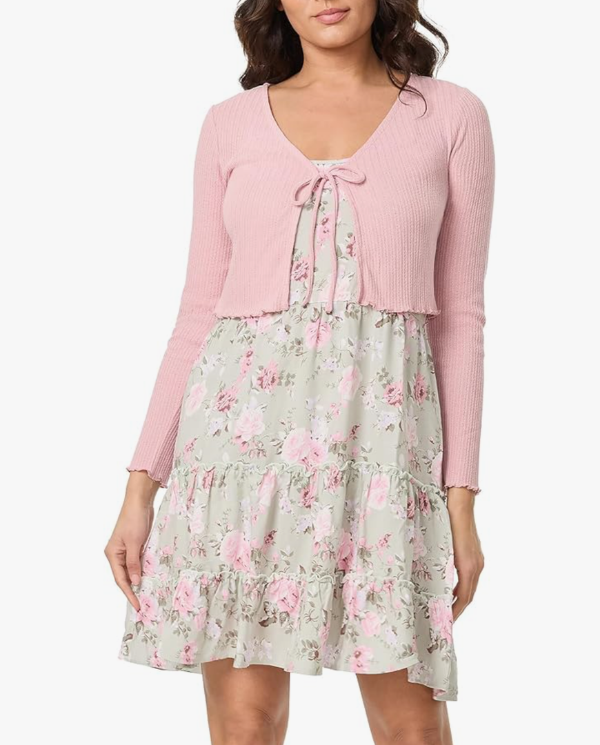 WallFlower womens 2-piece Sweater and Dress Set Size M