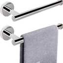 NearMoon Hand Towel Holder/Towel Ring, Thicken Stainless Steel Hand Towel Bar for Bathroom, Rustproof Wall Mounted Towel Rack, Contemporary Style Bath Accessories, 9 Inch (2 Pack, Chrome Finish)