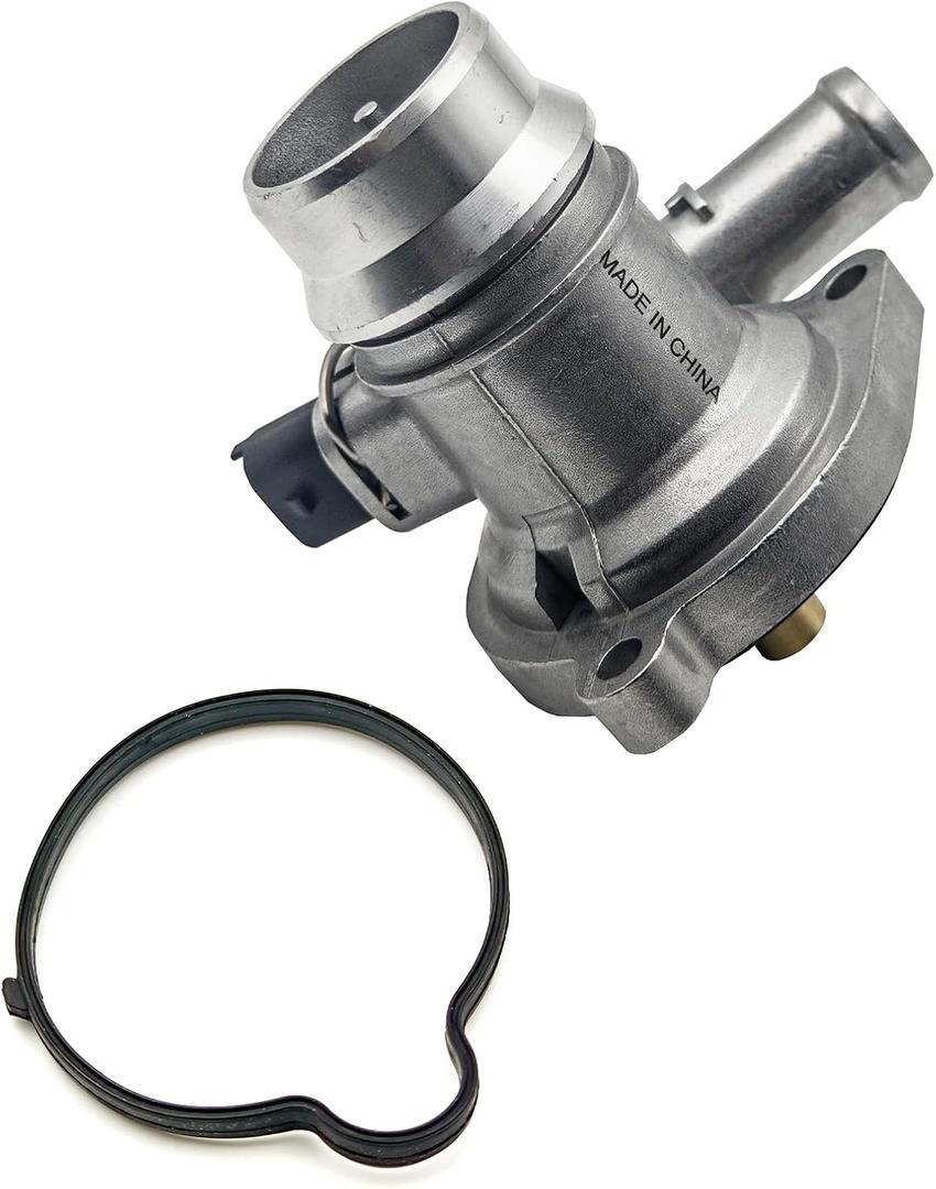 AMCC Upgrade Aluminium Engine Coolant Thermostat Housing Assembly Compatible with 2011-2020 Chevy Cruze Limited Sonic Trax Buick Encore 1.4L Replaces 25200455 55565336 55579010 902-808 55593034