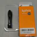 KOHM Nail Clippers for Thick Nails - Heavy Duty, Sharp Wide Mouth Professional Fingernail and Toenail Clippers for Men, Women & Seniors, Black