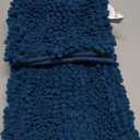 Yimobra Bathroom Rug Mat 24 x 17, Non Slip and Super Absorbent Bath Mat,Machine Washable Quick Dry,Ultra Plush Chenille Shower Rugs for Bathroom Floor Sink Tub and Shower Outside,Peacock Blue