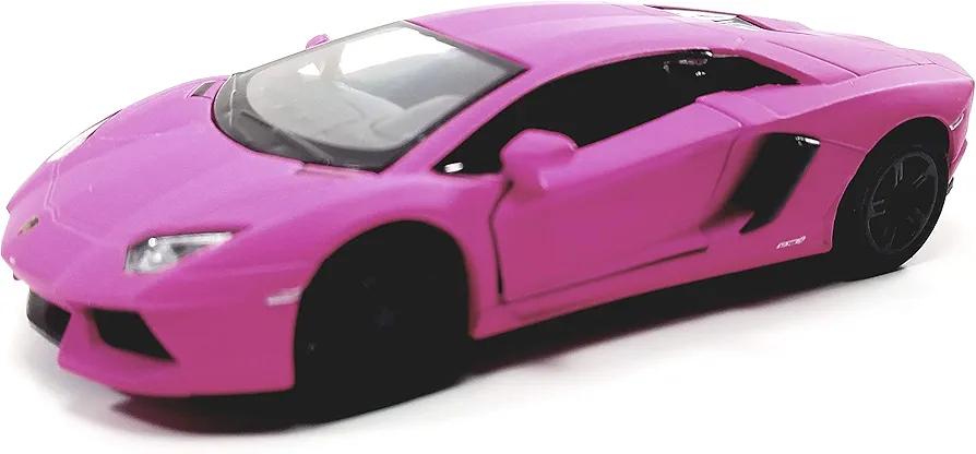 Kinsmart HOT Pink Matte Aventador LP-700 1/38 O Scale Diecast Car