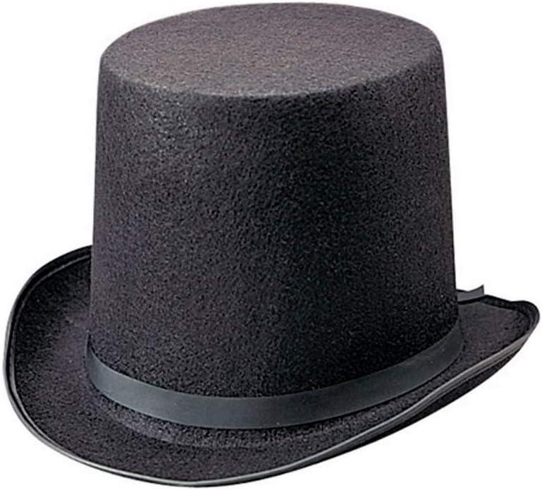 Rhode Island Novelty Deluxe Black Magician Butler Formal Costume Top Hat, One Per Order