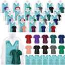 Baquler 50 pcs 2026 Nurses Week Gifts Bulk Doctor Coat Shaped Nurse Candle Appreciation Cards with Organza Bag for CNA Doctor Women Men Nursing Day Thank You Gift