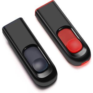 64GB USB Flash Drive 2 Pack 64 GB USB Thumb Drive Memory Stick Jump Drives Pendrive for Storage (2 Colors, 64G)