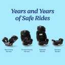 Graco Grows4Me 4-in-1 Convertible Car Seat, 10 Years of Use - Infant Car Seat to Toddler, 4 Stages of Use - Rear Facing, Forward Facing, High Back Booster, Backless Booster Seat, West Point Design, MFG 07/25/2025