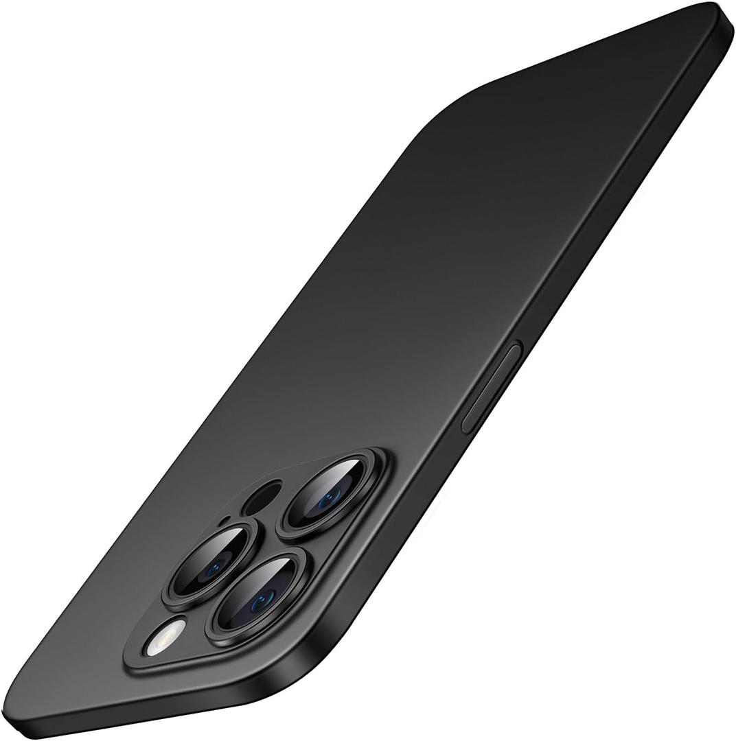 JETech Ultra Slim Case for iPhone 14 Pro 6.1-Inch, Camera Lens Cover Full Protection, Lightweight Matte Finish PP Hard Minimalist Case, Support Wireless Charging (Black)