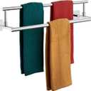 KOKOSIRI Towel Holder 24-Inch Bathroom Double Bath Towel Bars Kitchen Rack Wall Mounted Polished Chrome Stainless Steel B5009CH-L24