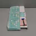 Colorful Wireless Keyboard and Mouse Combo, COVEVA 2.4GHz Wireless Retro Cute Round Keycaps Keyboard, 104 Keys Full-Sized Keyboard Mouse Set with Switch Button for PC Laptop Desktop (Green Colorful)