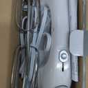 Hand Mixer Electric, 400W Food Mixer 5 Speeds Handheld Blender, 5 Stainless Steel Accessories, Storage Box, Kitchen Blender with Cord for Cream, Cookies, Dishwasher Safe, White