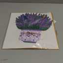 ROBBEAR Lavender Bouquet Pop Up Card, 3D Flower Greeting Card with Envelope for Any Occasion, Birthday, Mother's Day, Anniversary, Valentines Day, Foldable Flower Cards for Wife or Friends