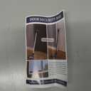 Door Security Bar,Sliding Door Lock Bar with Anti Lift Lock,Adjustable Sliding Door Security Bar for House, Apartment, School, Hotel Door Security System (White 1P)