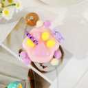 2 x Taba Squishy Cat Paw Squeeze Toys,Sensory Fidget Toy for Your Best Mellow and Chill,Party Favors, Birthday Gift, Squishy Toys for Adults (Taro Puree Purple)